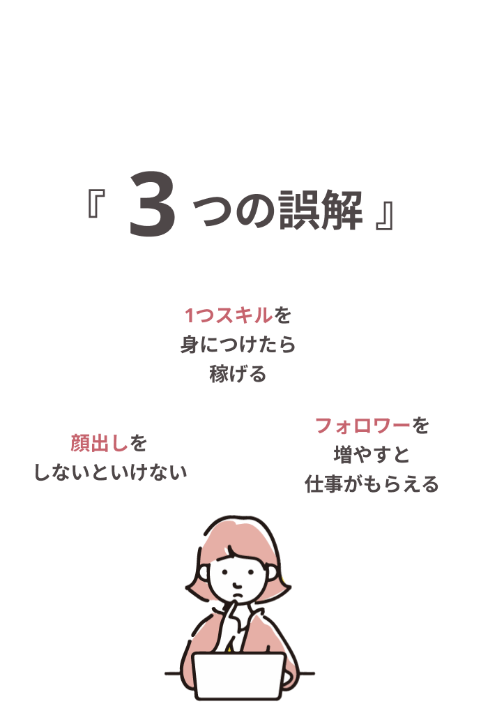 インスタを活用して在宅ワークを目指す人の3つの誤解